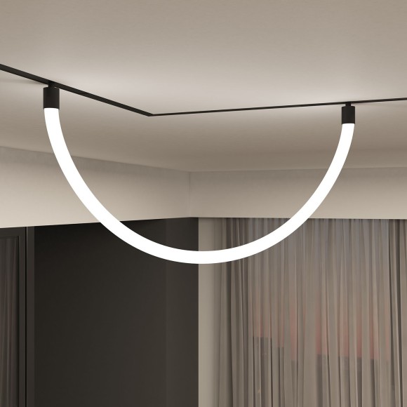 DK8060-BK Трековый магнитный светодиодный SMART (TUYA, Алиса, Wi-Fi, пам. настроек) светильник Denkirs SMART 220V CRI90+ 3000-6000К 1600Лм 360° 18Вт