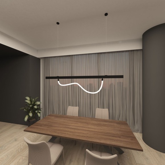 DK8060-BK Трековый магнитный светодиодный SMART (TUYA, Алиса, Wi-Fi, пам. настроек) светильник Denkirs SMART 220V CRI90+ 3000-6000К 1600Лм 360° 18Вт