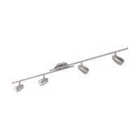 97818 GALBATO Светодиодный встраиваемый спот 4xLED, 20Вт, 3000K, пластик, никелевый, IP20