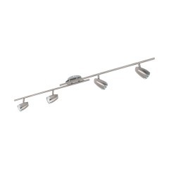 97818 GALBATO Светодиодный встраиваемый спот 4xLED, 20Вт, 3000K, пластик, никелевый, IP20