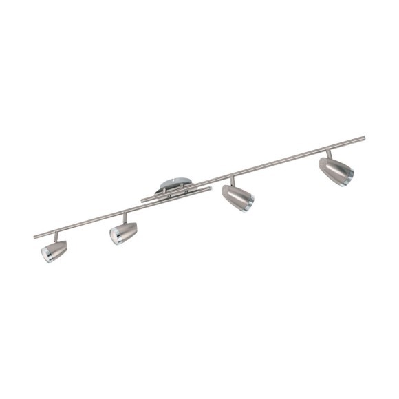 97818 GALBATO Светодиодный встраиваемый спот 4xLED, 20Вт, 3000K, пластик, никелевый, IP20