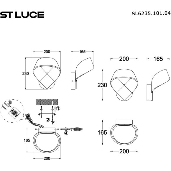 SL6235.101.04 Светильник настенный ST-Luce Никель/Прозрачный LED 1*4W 4000K FAIRY SL6235.101.04 Светильник настенный ST-Luce Никель/Прозрачный LED 1*4W 4000K FAIRY