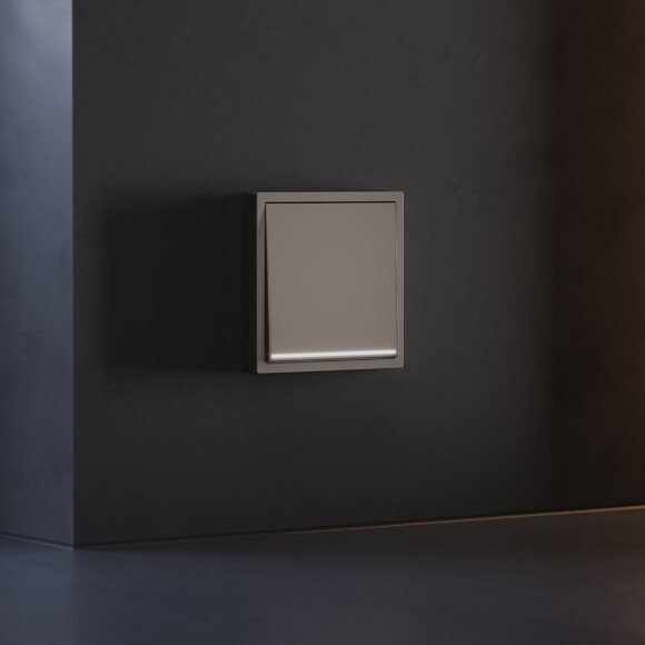 Клавиша для выключателя/переключателя одноклавишного с подсветкой, S70 (капучино)