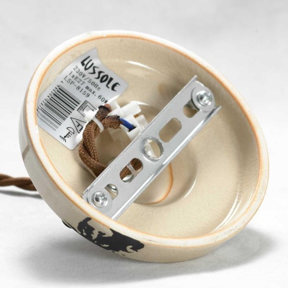 Подвесной светильник с 1 плафоном Lussole GRLSP-8159 VERMILION IP21 под лампу 1xE27 10W