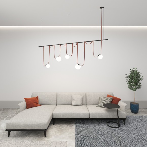 DK5550-BK Cветодиодный светильник на ременный шинопровод Denkirs Belty CRI90+ 4000К 850Лм 360° 10Вт