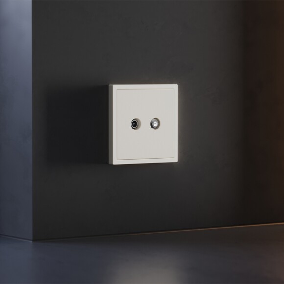 Накладка для розетки телевизионной оконечной TV+SAT, S70 (хлопок)