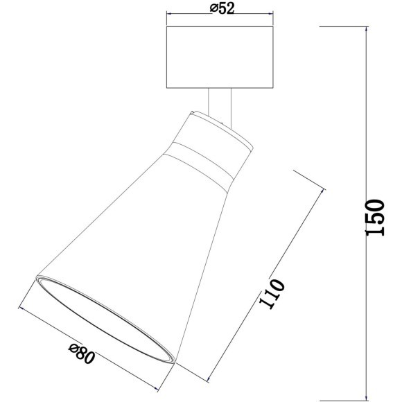 Потолочный светильник Technical C061CL-01MG