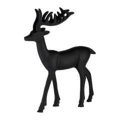 427123 BALIGUIAN Статуэтка Олень L280, B55, H340, алюминий, металл, черный 427123 BALIGUIAN Статуэтка Олень L280, B55, H340, алюминий, металл, черный