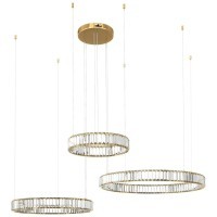 10135/3 Gold Подвесной светильник LOFT IT Crystal ring