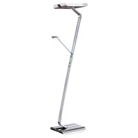 90215 ZEAL Торшер напольный с тремя лампами E27, 51Вт, металл хромированный, пластик, механический выключатель