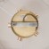Потолочная люстра Freya Charlotte FR5512PL-05G под сменные лампы 5xE14, золотой металлический каркас и бежевый тканевый абажур в классическом текстильном стиле