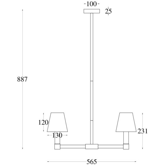 Люстра на штанге Maytoni MOD104PL-05B Tet-a-tet под лампы 5xE14 40W Люстра на штанге Maytoni MOD104PL-05B Tet-a-tet под лампы 5xE14 40W