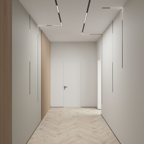 DK8015-BK Трековый магнитный светодиодный SMART (TUYA, Алиса, Wi-Fi, пам. настроек) светильник Denkirs SMART 220V CRI90+ 3000-6000К 1520Лм 120° 18Вт