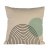 420121 BERHALA Подушка декоративная, наволочка 100% хлопок, наполнитель полиэстер, кремовый, мятный, L450, B450