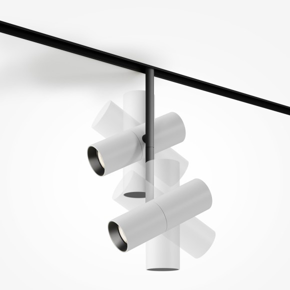 TR005-2-2X12W3K-BW Трековый магнитный светодиодный светильник Maytoni Exility CRI90+ 3000К 1563Лм 36° 24Вт