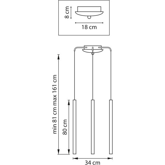 Люстра подвесная Tubo Lightstar L3T747447