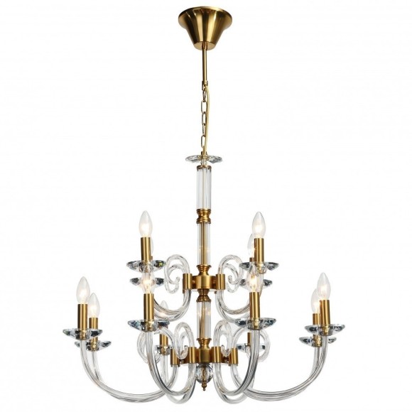 Люстра подвесная хрустальная Stilfort 1050/03/12P серия Glass