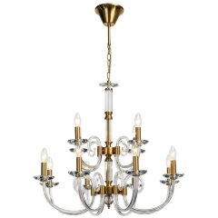 Люстра подвесная хрустальная Stilfort 1050/03/12P серия Glass Люстра подвесная хрустальная Stilfort 1050/03/12P серия Glass