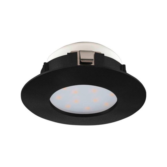 900743 Встраиваемый светильник PINEDA, 4,9W (LED), 3000K, IP20, IP44, ?78, пластик, черный