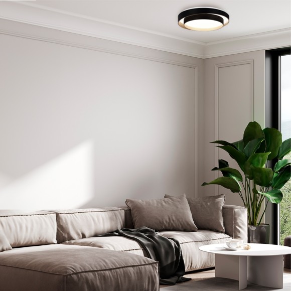 SLE6009-402-01 Светильник потолочный Черный/Белый LED 1*50W 3000K/4000K/6000K CROSBY