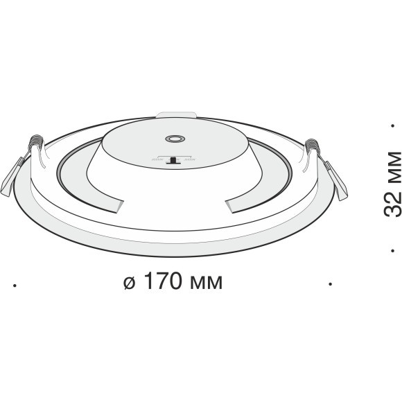 Встраиваемый светильник Maytoni DL016-6-L12W Stockton IP44 светодиодный LED 12W