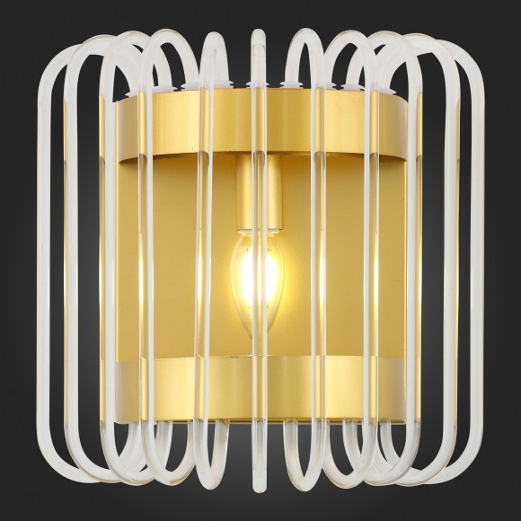 SL1228.201.01 Бра ST-Luce Золотистый/Прозрачный E14 1*40W GROSSETO SL1228.201.01 Бра ST-Luce Золотистый/Прозрачный E14 1*40W GROSSETO