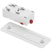 Соединитель питания прямой Smart 220V Denkirs TR2101-WH