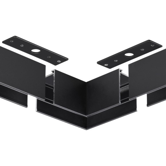 135307 Черный cоединитель "L" для накладных шинопроводов (в компл. соед. планка 2шт) Novotech VECTOR 135307 Черный cоединитель "L" для накладных шинопроводов (в компл. соед. планка 2шт) Novotech VECTOR