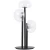 BOSQUE LG3 BLACK/TRANSPARENT 0270/503 Crystal Lux Чёрная настольная лампа с прозрачным стеклянным плафоном, LED 9 Вт, 3000 К, 720 Лм, CRI 80, IP20, 220 В