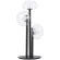 BOSQUE LG3 BLACK/TRANSPARENT 0270/503 Crystal Lux Чёрная настольная лампа с прозрачным стеклянным плафоном, LED 9 Вт, 3000 К, 720 Лм, CRI 80, IP20, 220 В