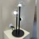 BOSQUE LG3 BLACK/TRANSPARENT 0270/503 Crystal Lux Чёрная настольная лампа с прозрачным стеклянным плафоном, LED 9 Вт, 3000 К, 720 Лм, CRI 80, IP20, 220 В