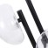 BOSQUE LG3 BLACK/TRANSPARENT 0270/503 Crystal Lux Чёрная настольная лампа с прозрачным стеклянным плафоном, LED 9 Вт, 3000 К, 720 Лм, CRI 80, IP20, 220 В