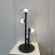 BOSQUE LG3 BLACK/TRANSPARENT 0270/503 Crystal Lux Чёрная настольная лампа с прозрачным стеклянным плафоном, LED 9 Вт, 3000 К, 720 Лм, CRI 80, IP20, 220 В