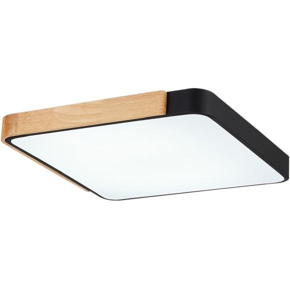 SLE201242-01 Светильник потолочный Черный, Светлое дерево/Белый LED 1*42W 3000K/4000K/6000K FESTA