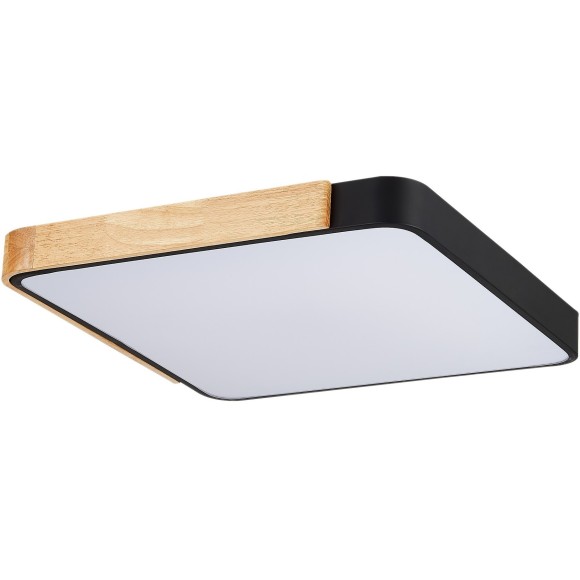 SLE201242-01 Светильник потолочный Черный, Светлое дерево/Белый LED 1*42W 3000K/4000K/6000K FESTA