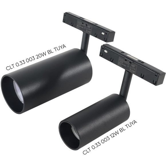 CLT 0.33 003 12W BL TUYA Трековый магнитный светодиодный SMART (TUYA, Алиса, Wi-Fi) светильник Crystallux Space 48V CRI90+ 2700-6500К 800Лм 24° 12W