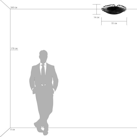 Люстра потолочная Lightstar 601053 Murano под лампы 5xE14 200W