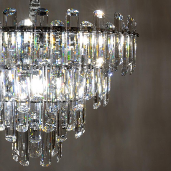 Люстра подвесная хрустальная Divinare ROSIE 3511/02 LM-8 Люстра подвесная хрустальная Divinare ROSIE 3511/02 LM-8