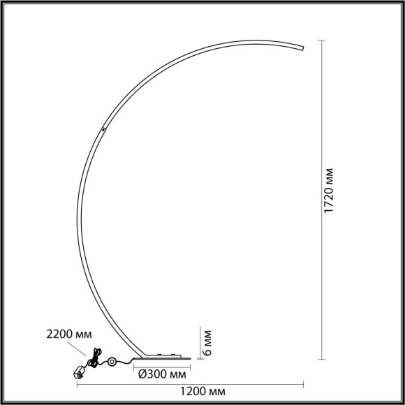 Торшер черный LED 21W 820Лм 3000-6000K с пультом ДУ WES Lumion 5676/21FL Торшер черный LED 21W 820Лм 3000-6000K с пультом ДУ WES Lumion 5676/21FL