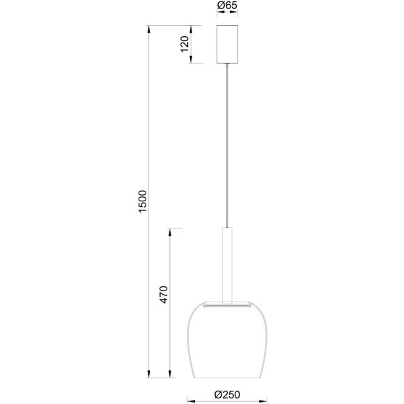 Светильник подвесной LED 3000K  Stilfort 4026/05/01P серия Luxori