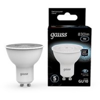 Лампа Gauss MR16 9W 830lm 4000K GU10 LED 101506209