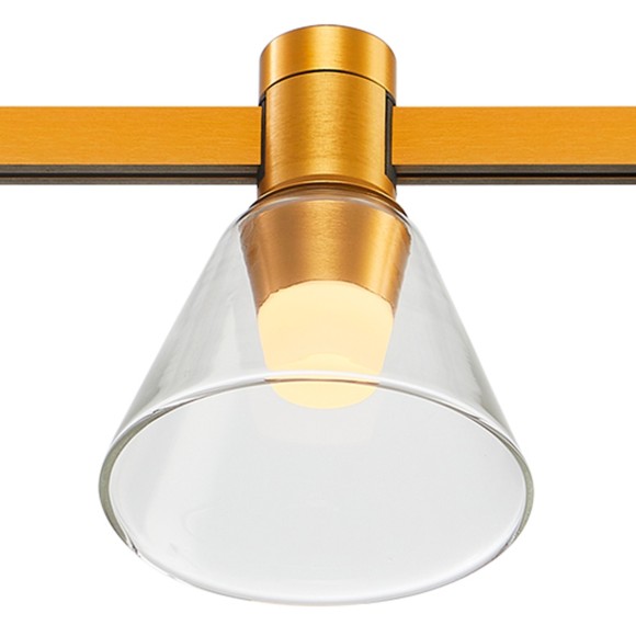 ST814.206.03 Магнитный трековый светильник золотистый LED 3W 3000K 89Lm Ra90 120° FARM