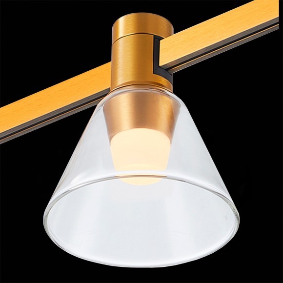 ST814.206.03 Магнитный трековый светильник золотистый LED 3W 3000K 89Lm Ra90 120° FARM