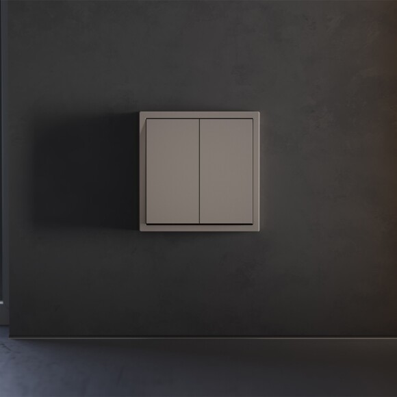 Клавиши для выключателя/переключателя двухклавишного, S70 (капучино)