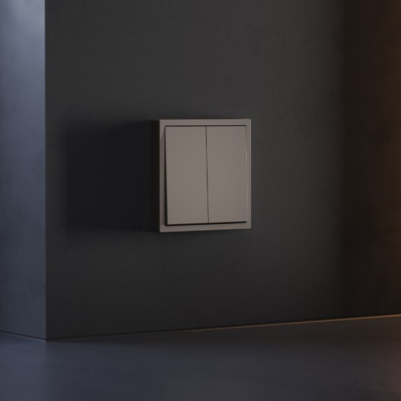 Клавиши для выключателя/переключателя двухклавишного, S70 (капучино)