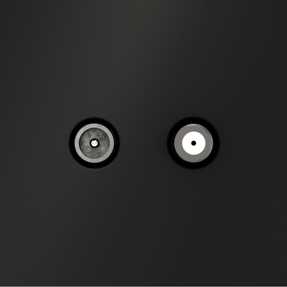 Розетка телевизионная встраиваемая VOLTUM S70 оконечная TV+SAT, (черный матовый)