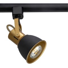 Однофазный двужильный трековый светильник Arte Lamp A1677PL-1GO JOVI под сменную лампу Е14 Однофазный двужильный трековый светильник Arte Lamp A1677PL-1GO JOVI под сменную лампу Е14