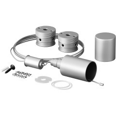 Набор для вертикального подвесного монтажа Nemo D18 серебро 201148 Набор для вертикального подвесного монтажа Nemo D18 серебро 201148