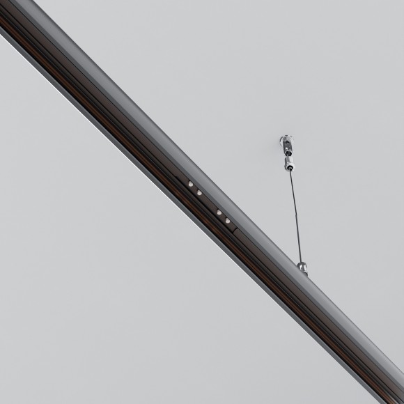 Прямой коннектор скругленных и низкопрофильных накладных шин Maytoni Exility TRAM034CI-R-41B