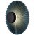 Freya Rotonda FR5634WL-L6DB Минималистичное настенное LED-бра в стиле восточный лофт, 6 Вт, 3000К, CRI 80, 50 Лм, 360°, черный металл и темный сине-зеленый тканевый абажур диаметром 30 см
